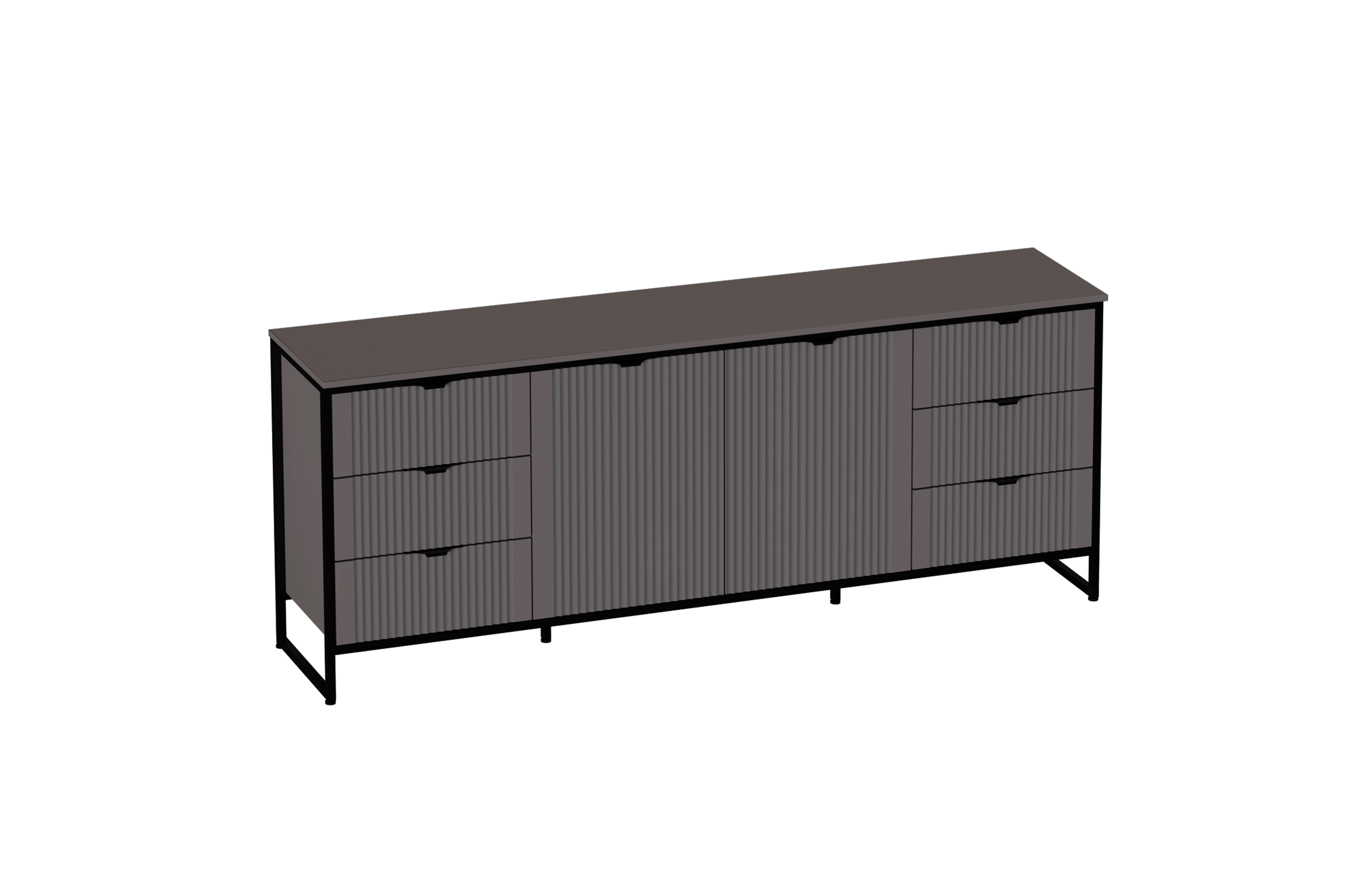 Тумба 2 дв 6 ящ "Нора" гостиная