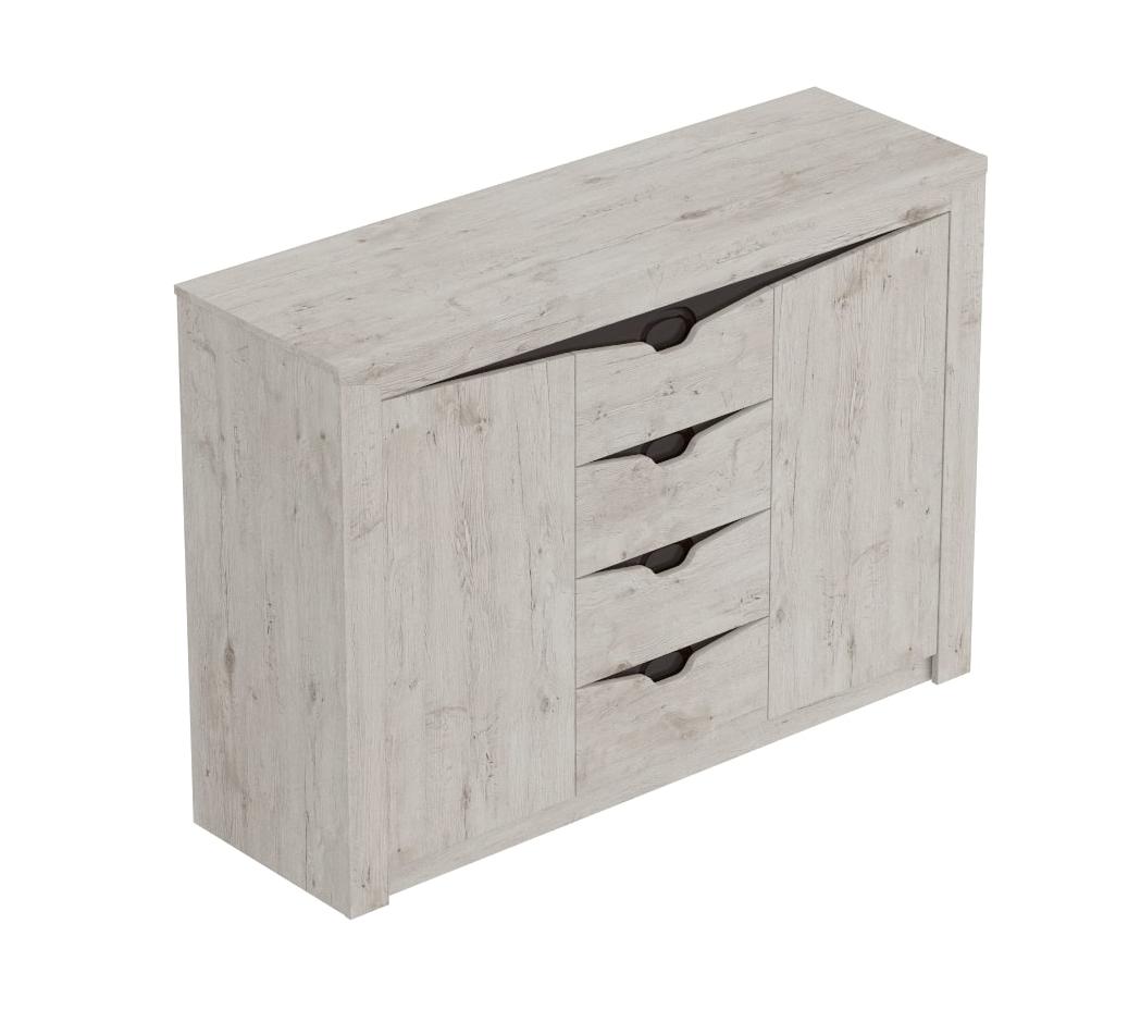 Тумба с 4 ящиками и 2 дверцами "Соренто" спальня