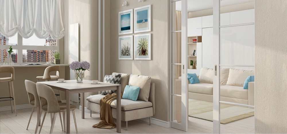 Зонирование перегородками Зонирование перегородками