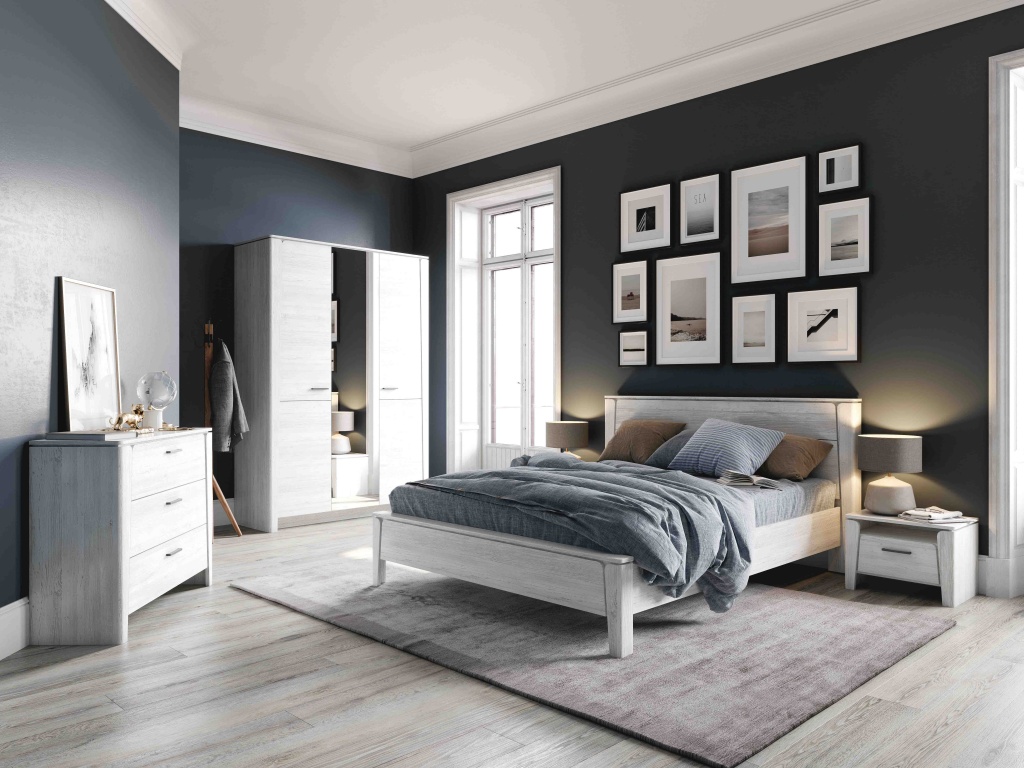 Мебель для спальни в серой гамме Мебель для спальни в серой гамме