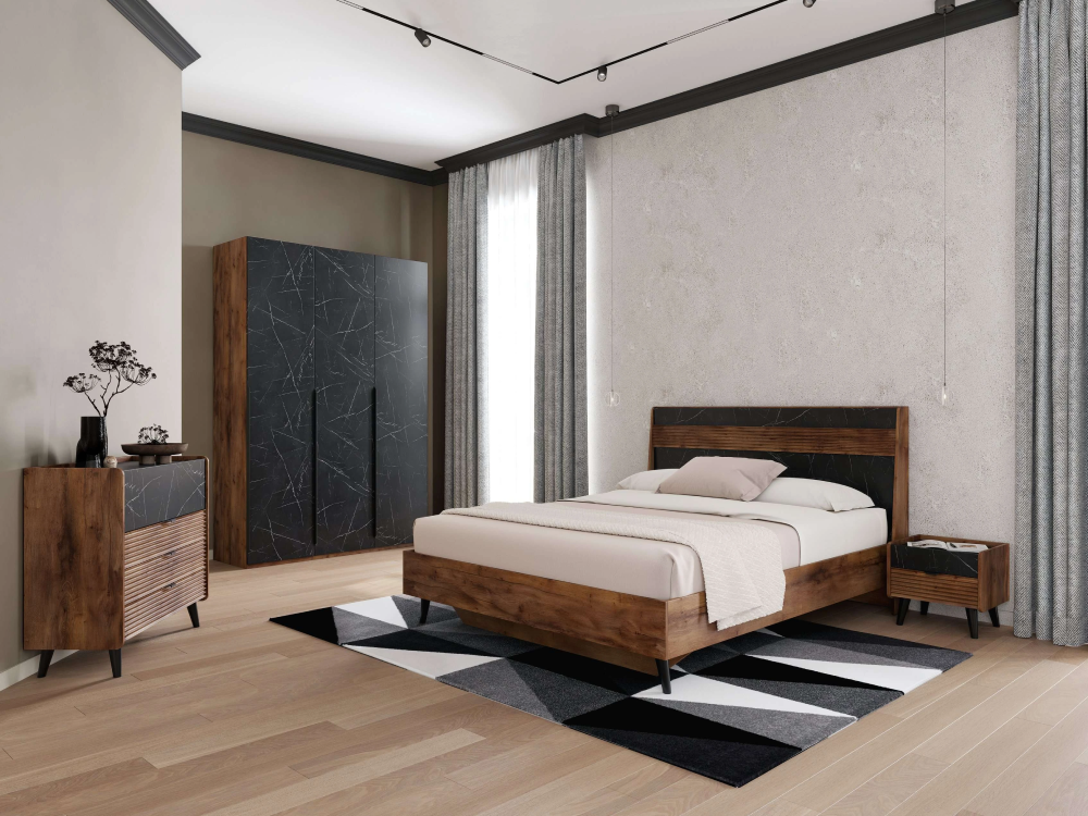 Спальный гарнитур «Браун» производства «Мебельград» Спальный гарнитур «Браун» производства «Мебельград»