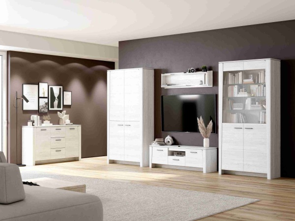 Тумба 2 дв и 1 ящ "Мальта" гостиная Дуб винтерберг