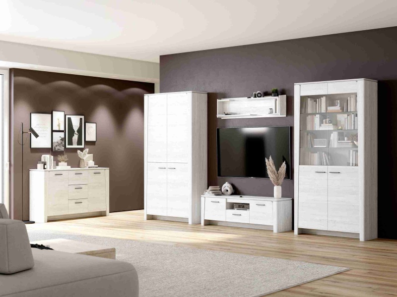 Тумба 2 дв и 1 ящ "Мальта" гостиная Дуб винтерберг