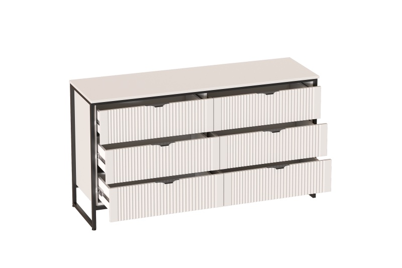 Комод 6 ящ "Нора" спальня Персидский жемчуг