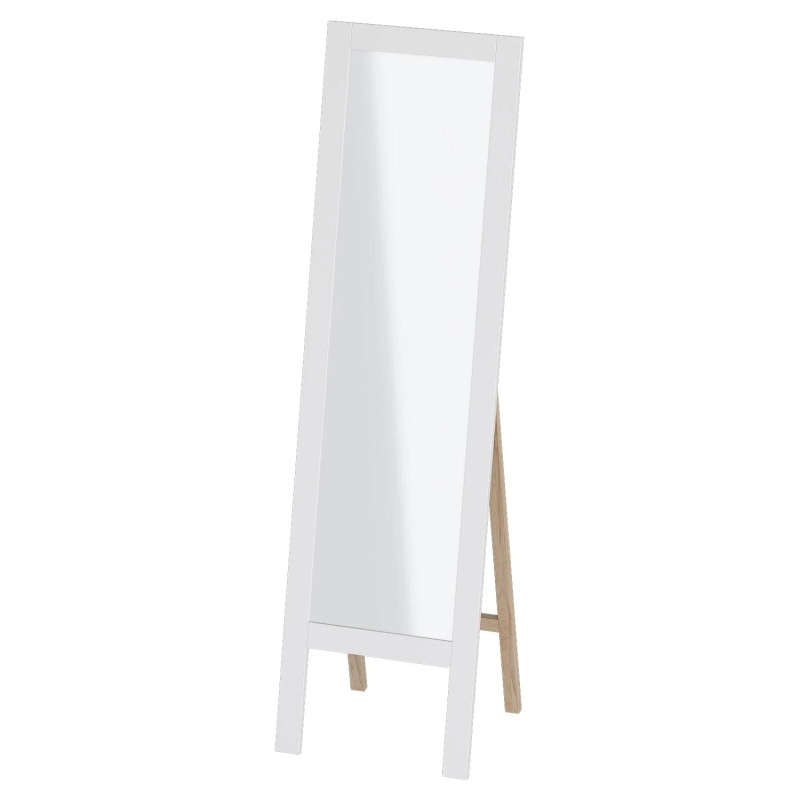 Зеркало напольное "Калгари" Белый дуб спальня