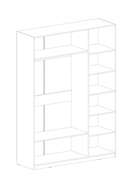 Шкаф трехдверный "Глазго" спальня