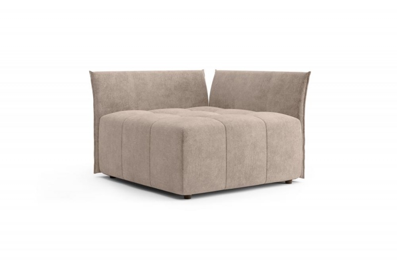 Пуф большой со спинкой и боковиной "Торонто" СТАНДАРТ Вариант 1