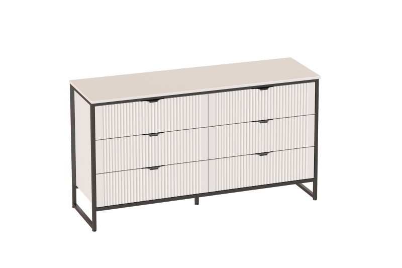 Комод 6 ящ "Нора" спальня Персидский жемчуг