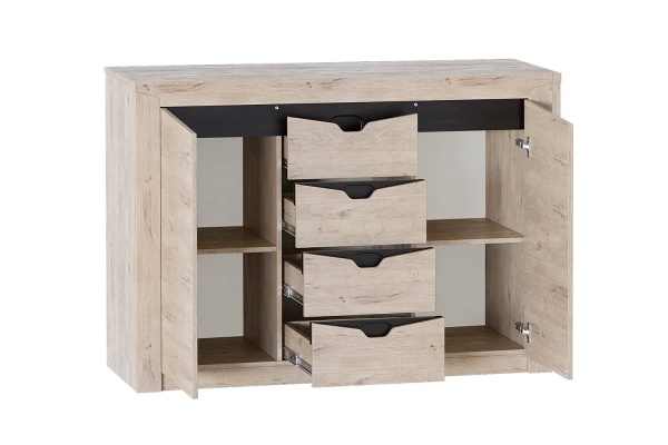 Тумба с 4 ящиками и 2 дверцами "Соренто" спальня