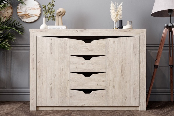 Тумба с 4 ящиками и 2 дверцами "Соренто" спальня